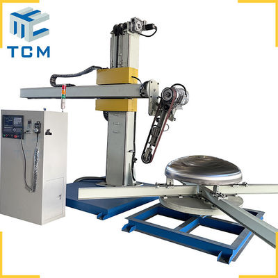 Volledig automatische cnc-poetsmachine staal tankkap 400v gerechte eindpoetsmachine