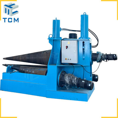 Steel metal cone plate bending machine conical heads hydraulic roller